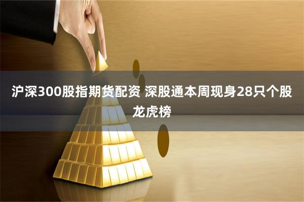 沪深300股指期货配资 深股通本周现身28只个股龙虎榜